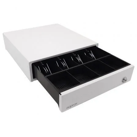 Approx Cajón portamonedas AppCash33WH Manual y Automático Blanco para efectivo